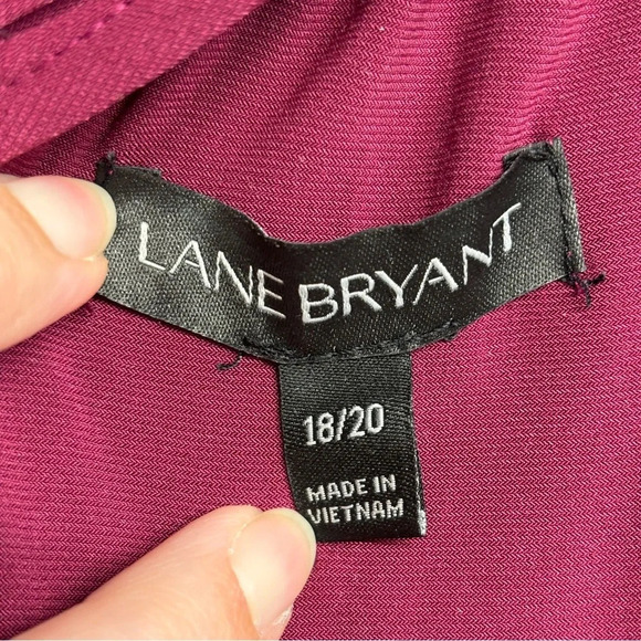 Lane Bryant Simply Chic Collection Goddess Maxi dress size 18/20 Wine Red - Picture 6 of 9